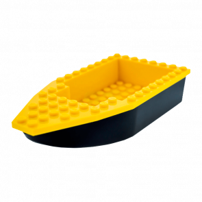 Для Судна Lego Основа Unitary 16 x 8 28533c02 6171824 28535 Black Yellow Б/У