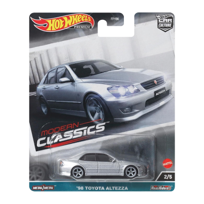 Машинка Premium Hot Wheels '98 Toyota Altezza Modern Classics 1:64 FPY86/HKC66 Silver - Retromagaz