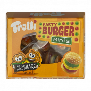 Конфеты Жевательные Trolli Party Burger Minis 15 Pieces 150g - Retromagaz