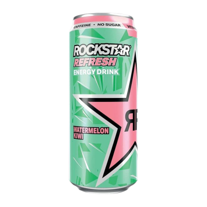 Напій Енергетичний Rockstar Refresh Watermelon Kiwi 500ml - Retromagaz