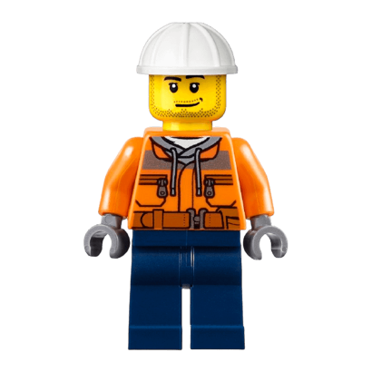 Фигурка Lego Construction 973pb1895 Worker Male Chest Pocket Zippers City cty1154 Б/У - Retromagaz