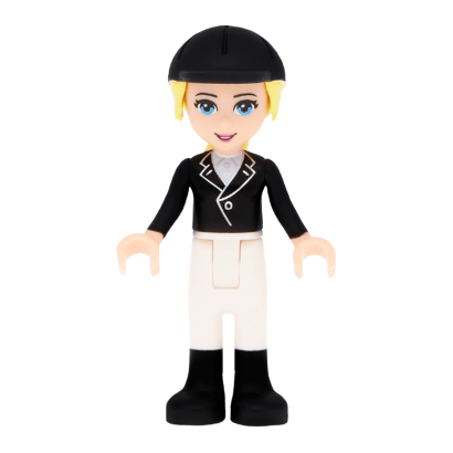 Фигурка Lego Girl Katharina Black Riding Jacket Friends frnd020 Б/У - Retromagaz