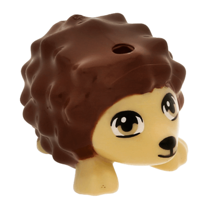 Фигурка Lego Земля Hedgehog Friends with Black Eyes and Nose and Reddish Brown Spines Animals 98389pb01 4648076 6019107 Tan Б/У - Retromagaz