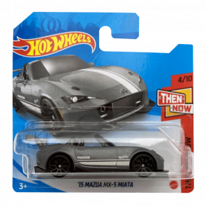 Машинка Базовая Hot Wheels '15 Mazda MX-5 Miata Then and Now 1:64 GTC67 Grey - Retromagaz