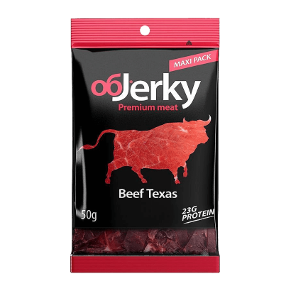 Снеки Мясные Objerky Говядина Вяленая Техасская 50g - Retromagaz