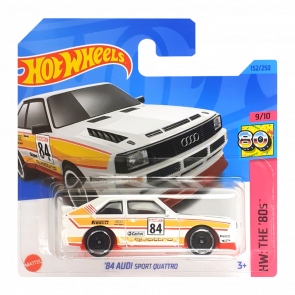 Машинка Базова Hot Wheels '84 Audi Sport Quattro The `80S 1:64 HKJ66 White - Retromagaz