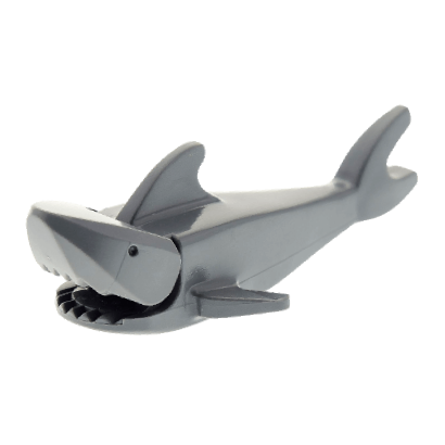 Фігурка Lego Вода Shark with Rounded Nose Animals 2547c03 Dark Bluish Grey Б/У - Retromagaz