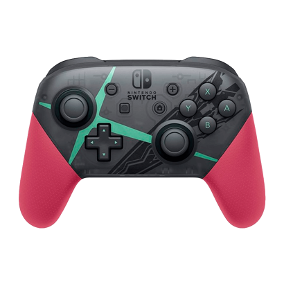 Геймпад Беспроводной Nintendo Switch Pro Controller Xenoblade Chronicles 2 Limited Edition Red Black Б/У - Retromagaz