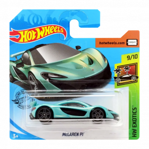 Машинка Базова Hot Wheels McLaren P1 Exotics 1:64 GHC36 Turquoise - Retromagaz