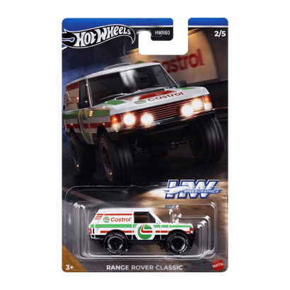 Тематическая Машинка Hot Wheels Range Rover Classic Castrol Speed Graphics 1:64 HRT08 White - Retromagaz