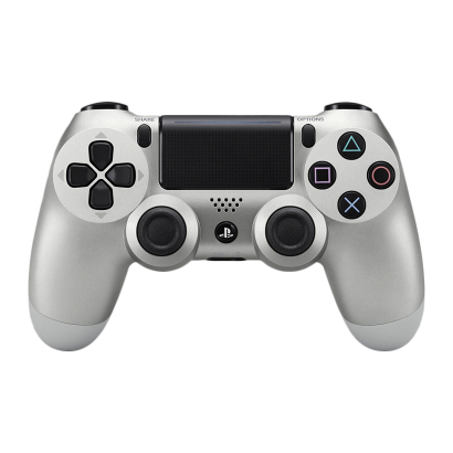 Геймпад Беспроводной Sony PlayStation 4 DualShock 4 Version 2 Silver Б/У - Retromagaz