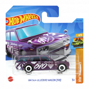 Машинка Базова Hot Wheels Datsun Bluebird Wagon (510) Wagons 1:64 HKH72 Purple - Retromagaz