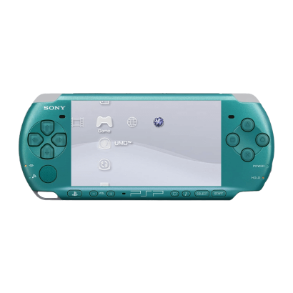 Консоль Sony PlayStation Portable Slim PSP-3ххх Модифицированная 32GB Turquoise + 5 Встроенных Игр Б/У - Retromagaz