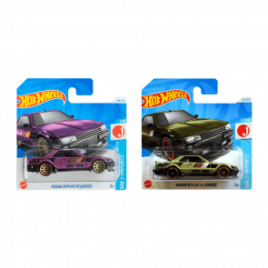 Набор Машинок Базовых Hot Wheels Nissan Skyline RS (KDR30) HTD06 Green + HTC40 Purple 1:64 - Retromagaz