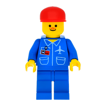 Фигурка Lego Airport Blue 3 Button Jacket Freckles City air026 Б/У - Retromagaz