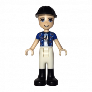 Фигурка Lego Boy Zack Blue Shirt over Medium Blue T-Shirt Friends frnd286 1 Б/У