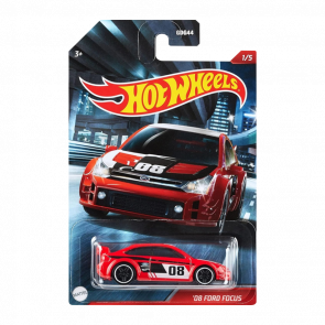 Тематическая Машинка Hot Wheels '08 Ford Focus Cult Racers 1:64 GRP18 Red