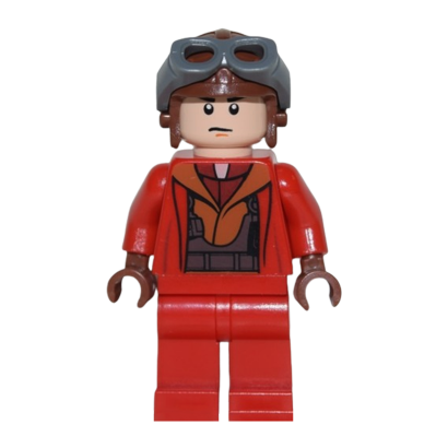 Фігурка Lego Повстанець Naboo Fighter Pilot Red Jumpsuit Star Wars sw0340 Б/У - Retromagaz