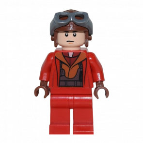 Фігурка Lego Повстанець Naboo Fighter Pilot Red Jumpsuit Star Wars sw0340 Б/У