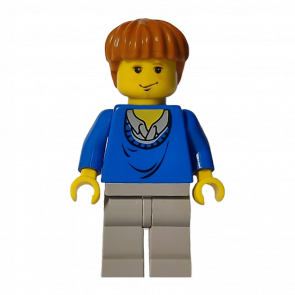 Фігурка Lego Harry Potter Ron Weasley Blue Sweater Films hp006 Б/У - Retromagaz