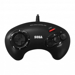 Геймпад Проводной Sega Mega Drive 1650-50 Europe Red Black 2m Б/У