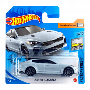 Машинка Базовая Hot Wheels 2019 KIA Stinger GT Factory Fresh 1:64 GHF02 Grey - Retromagaz