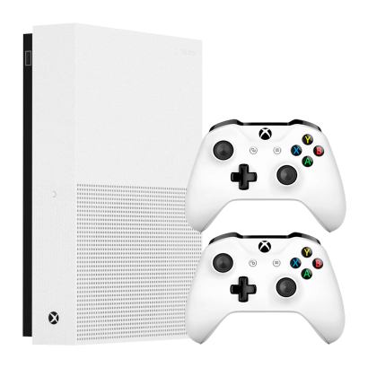 Набір Консоль Microsoft Xbox One S All-Digital Edition 1TB White Б/У  + Геймпад Бездротовий Version 2 - Retromagaz