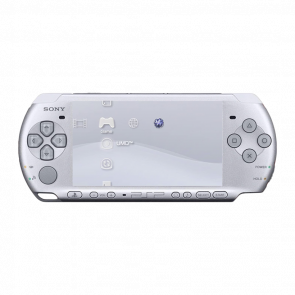 Консоль Sony PlayStation Portable Slim PSP-3ххх Модифікована 32GB Silver + 5 Вбудованих Ігор Б/У - Retromagaz