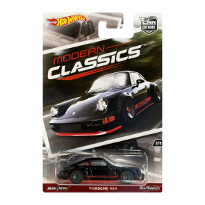 Машинка Premium Hot Wheels Porsche 964 Modern Classics 1:64 DWH67 Black - Retromagaz