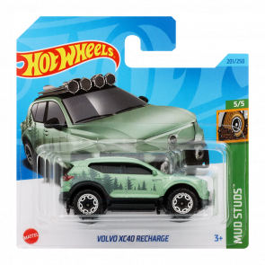 Машинка Базовая Hot Wheels Volvo XC40 Recharge Mud Studs 1:64 HKG55 Green - Retromagaz