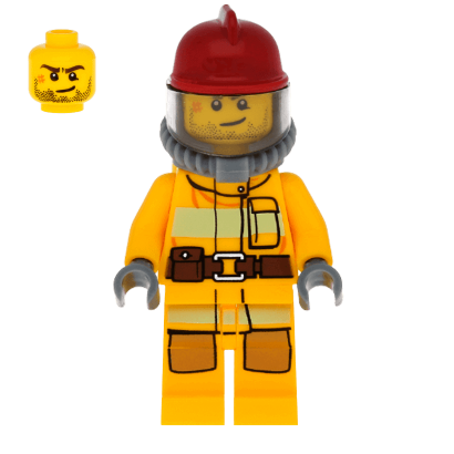 Фігурка Lego Fire 973pb1011 Bright Light Orange Fire Suit with Utility Belt City cty0287 Б/У - Retromagaz