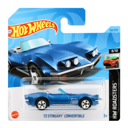 Машинка Базовая Hot Wheels '72 Stingray Convertible Roadsters 1:64 HKG60 Blue - Retromagaz