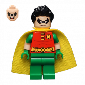 Фигурка Lego DC Robin Molded Short Sleeves Spiky Hair Super Heroes sh0200 Б/У