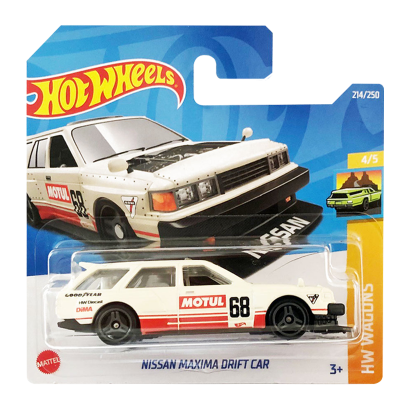 Машинка Базовая Hot Wheels Nissan Maxima Drift Car Wagons 1:64 HCT17 White - Retromagaz