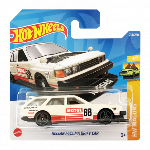 Машинка Базовая Hot Wheels Nissan Maxima Drift Car Wagons 1:64 HCT17 White