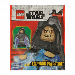 Конструктор Lego Фігурка Emperor Palpatine Spongy Cape Paper Bag Star Wars 912402 sw1263 Новий - Retromagaz