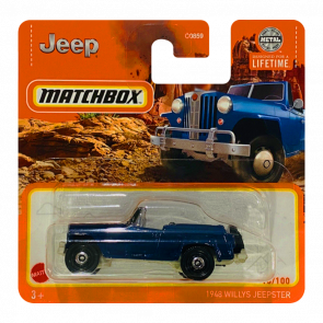 Машинка Велике Місто Matchbox 1948 Willys Jeepster Adventure 1:64 HVP02 Blue - Retromagaz