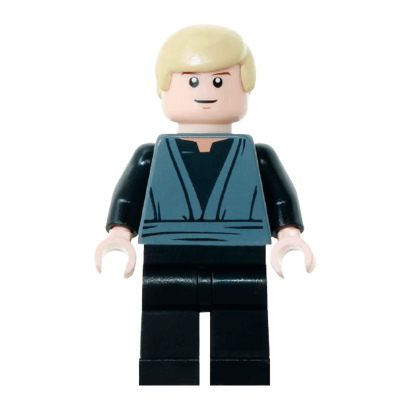 Фигурка Lego Джедай Luke Skywalker Dark Bluish Gray Jedi Robe Star Wars sw0395 1 Новый - Retromagaz