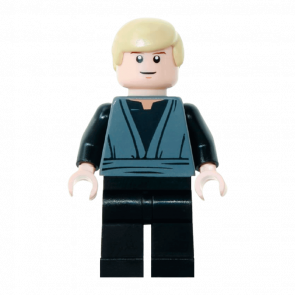 Фигурка Lego Джедай Luke Skywalker Dark Bluish Gray Jedi Robe Star Wars sw0395 1 Новый - Retromagaz