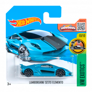 Машинка Базова Hot Wheels Lamborghini Sesto Elemento Exotics 1:64 DHR02 Blue - Retromagaz