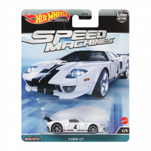 Машинка Premium Hot Wheels Ford GT Speed Machines 1:64 HKC46 White - Retromagaz