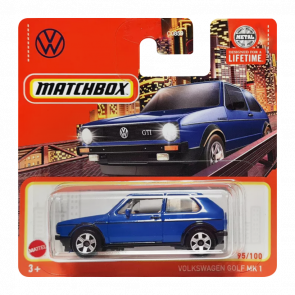 Машинка Велике Місто Matchbox 1976 Volkswagen Golf GTI MK1 Metro 1:64 HVL64/HVN92 Blue - Retromagaz