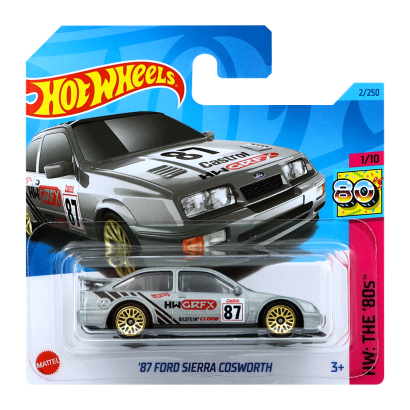 Машинка Базовая Hot Wheels '87 Ford Sierra Cosworth The `80S 1:64 HKJ59 Silver - Retromagaz