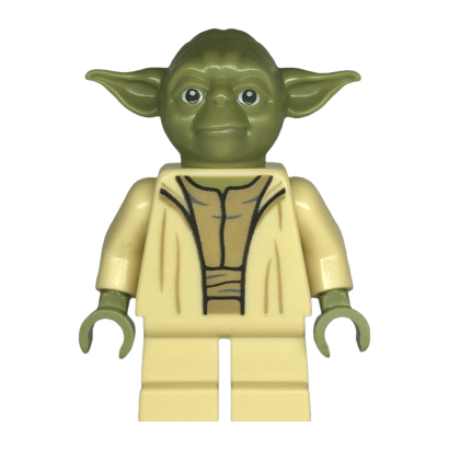 Фигурка Lego Джедай Yoda Olive Green Open Robe Star Wars sw1288 75360 Б/У - Retromagaz