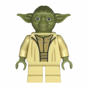 Фигурка Lego Джедай Yoda Olive Green Open Robe Star Wars sw1288 75360 Б/У - Retromagaz