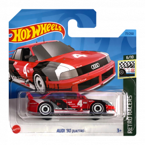 Машинка Базовая Hot Wheels Audi '90 Quattro Retro Racers 1:64 HKJ81 Red