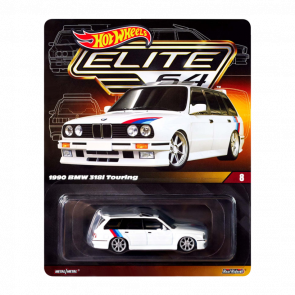 Машинка Premium Hot Wheels 1990 BMW 318i Touring Elite 64 1:64 HNJ60 White