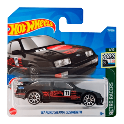 Машинка Базовая Hot Wheels '87 Ford Sierra Cosworth Retro Racers 1:64 HCT21 Black - Retromagaz