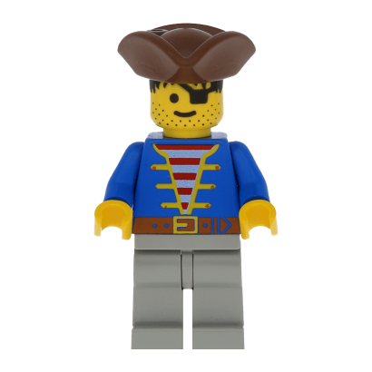 Фігурка Lego Pirates 973p34 Pirate Blue Jacket Adventure pi008 Б/У - Retromagaz