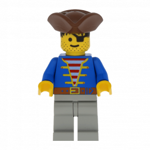 Фигурка Lego Pirates 973p34 Pirate Blue Jacket Adventure pi008 Б/У